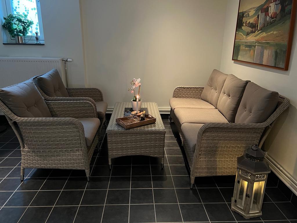 Bilder från gästlägenhet och bastu/relax
