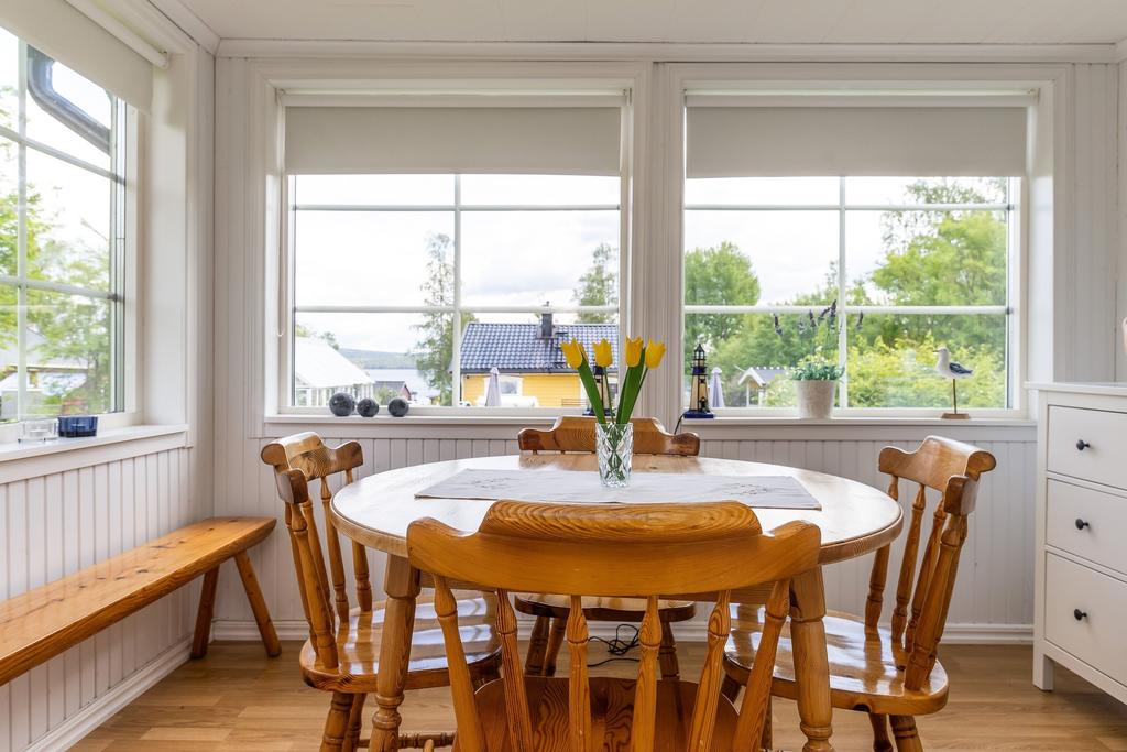 Matrum med sjöutsikt