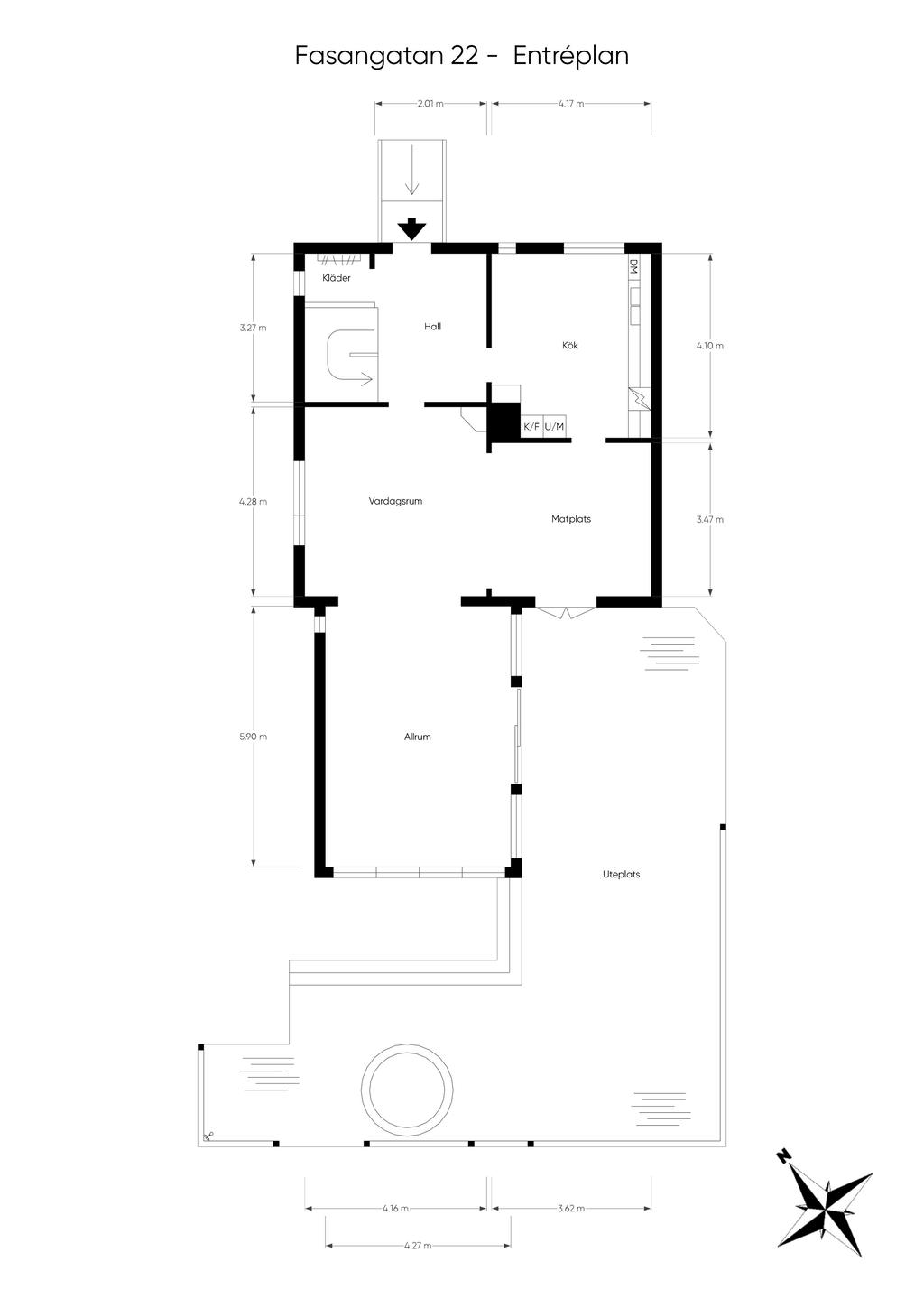 Planritning entréplan