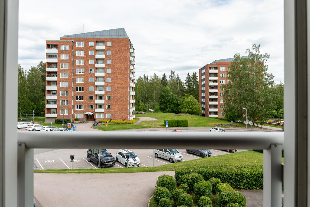 Utsikt från franska balkongen 