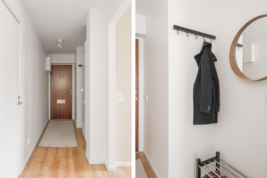 Hall med plats för avhängning