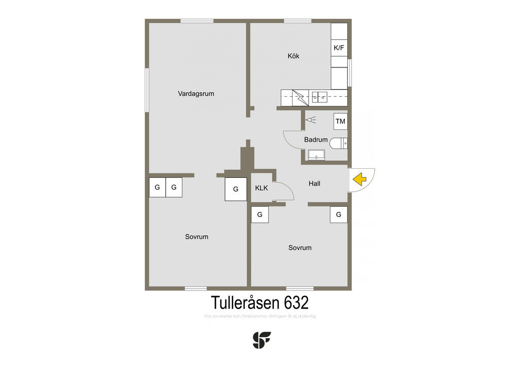 Lägenheten på entréplan
