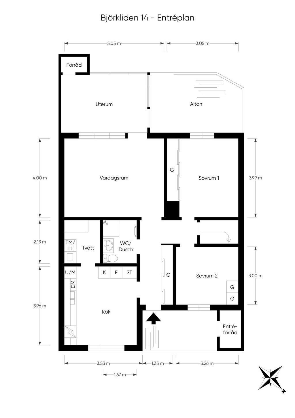 Planlösning entréplan