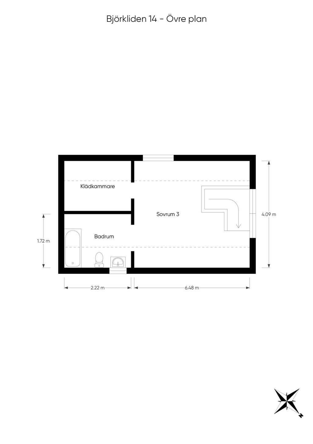 Planlösning övre plan