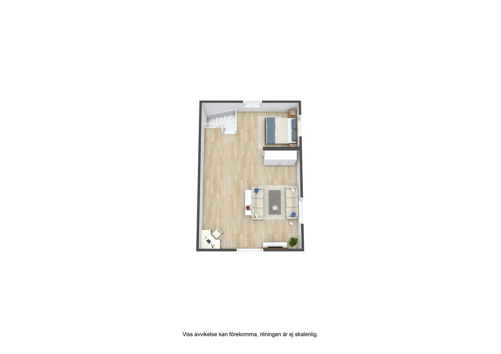 Gårdshus - Övre plan