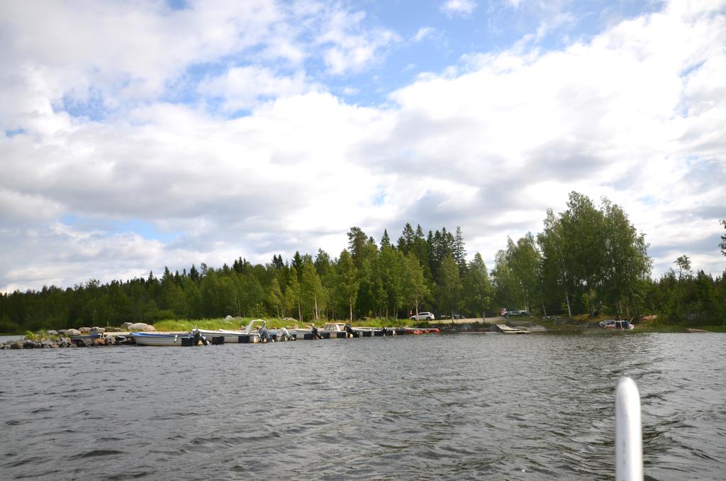 Båthamnen från havet