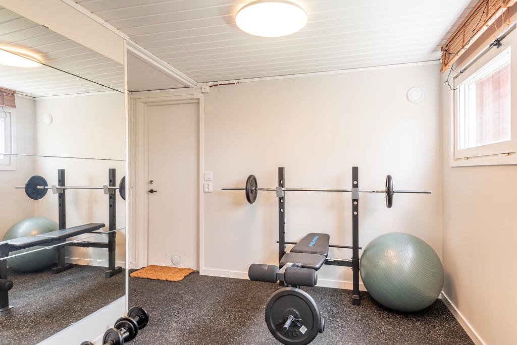 Gymmet hittar du i förrådet!