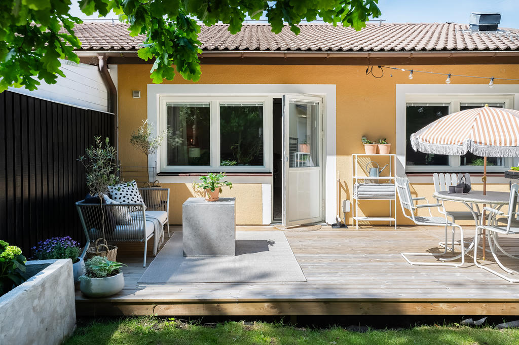 Plats för socialt häng i solen