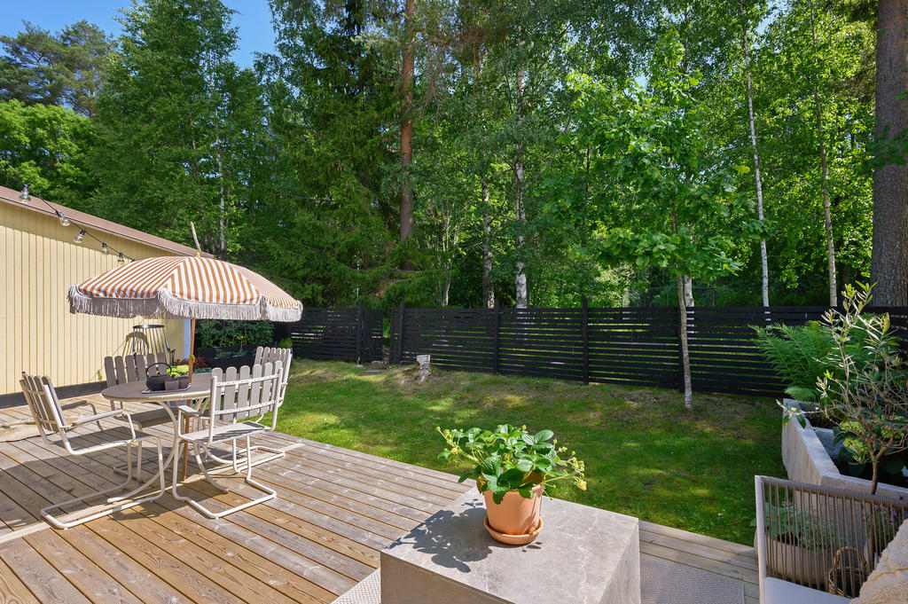 Baksidan av bostaden