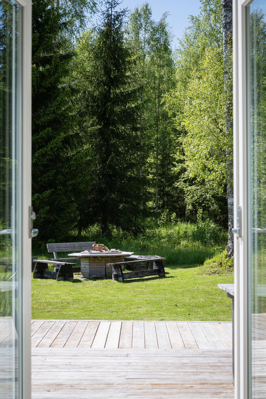 Vy från matplats
