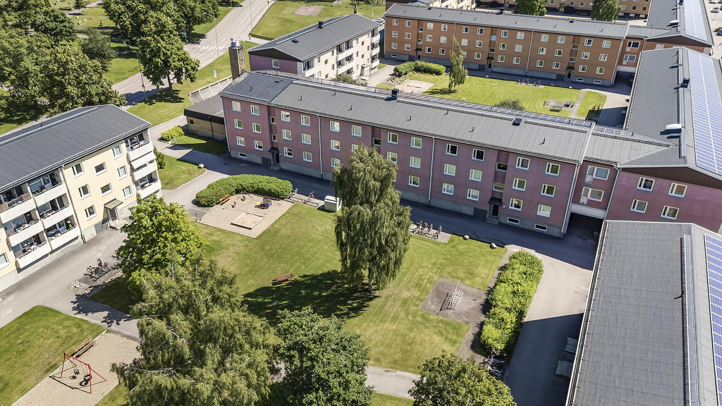 Trevliga grönytor i området