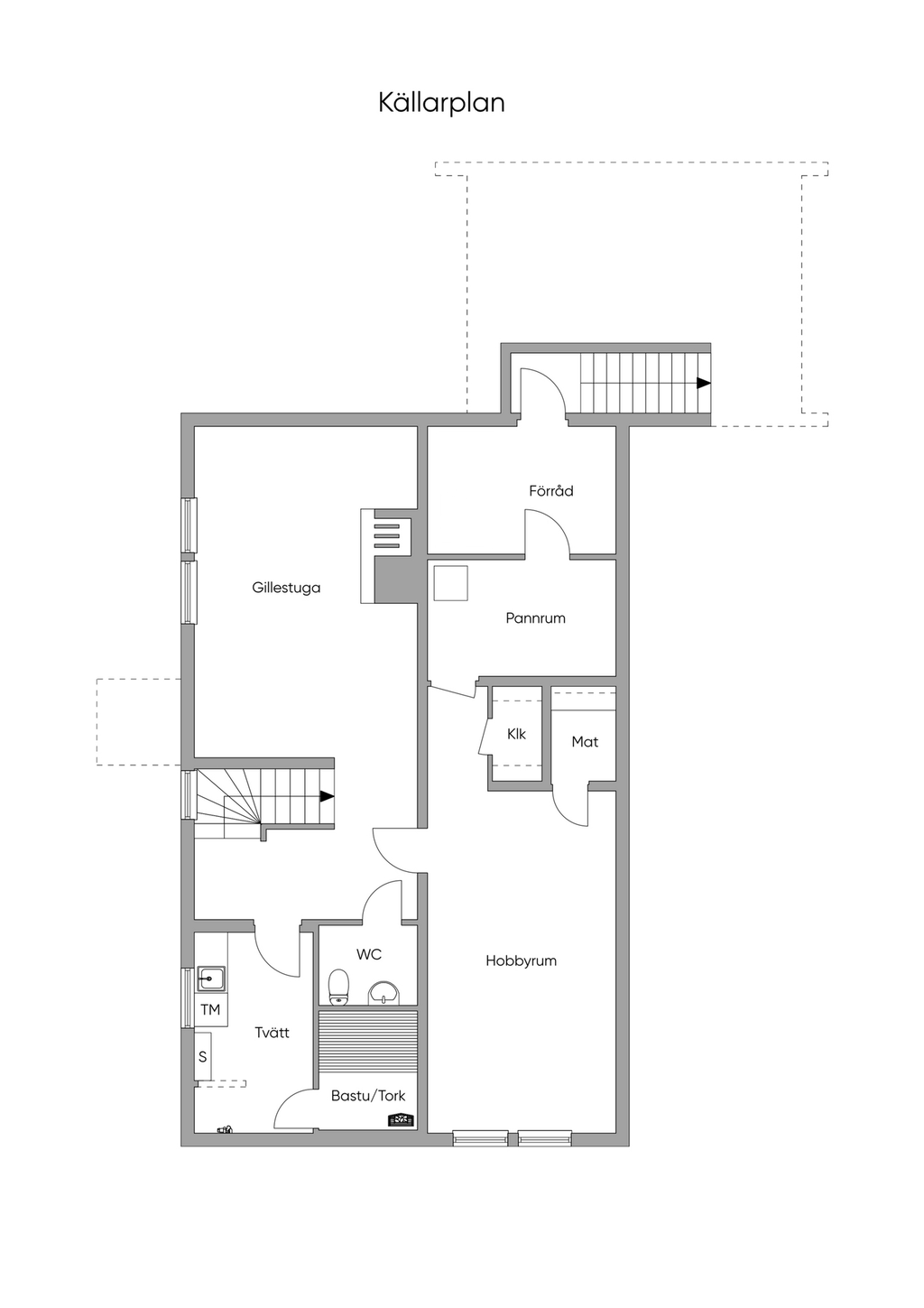 Planritning källarplan