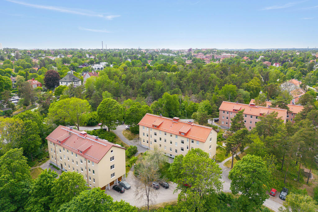 Bredablicksvägen 9 från ovan