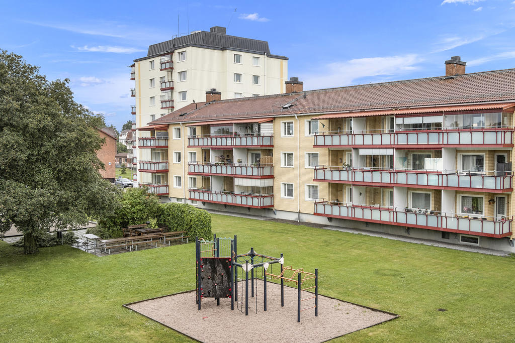 Trevlig innergård 