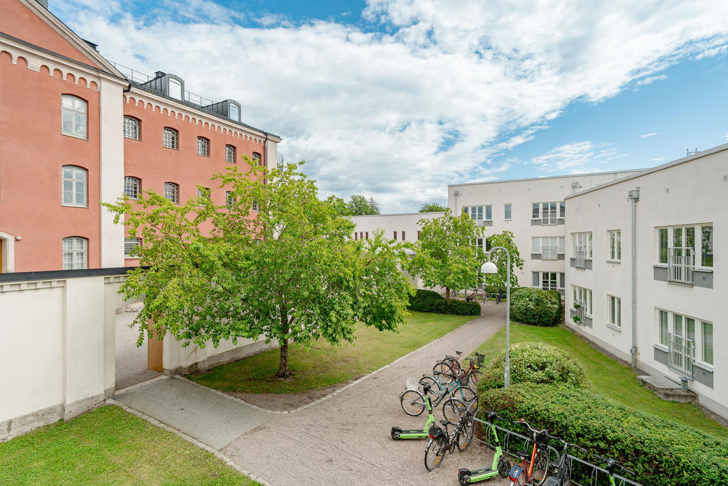 Utsikt från fransk balkong