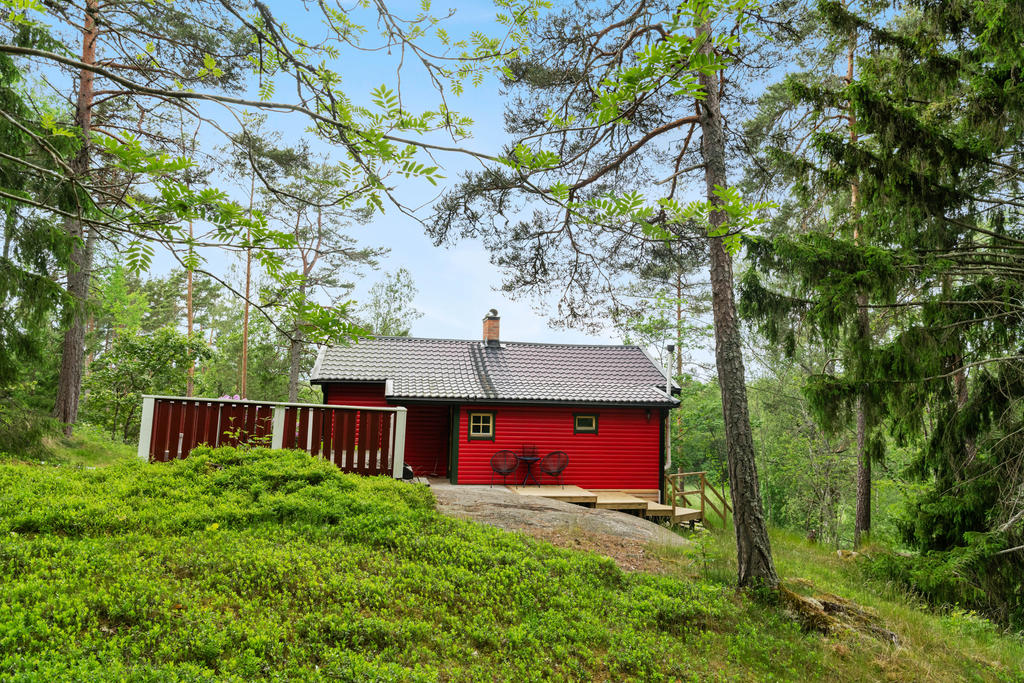 Huset sett från baksidan