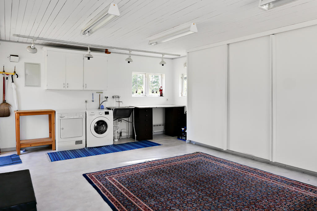 Tvättrum i extern byggnad