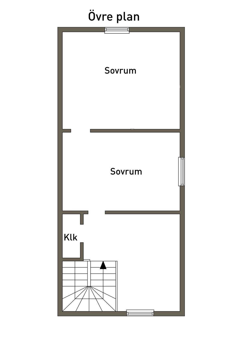 Planlösning övre plan