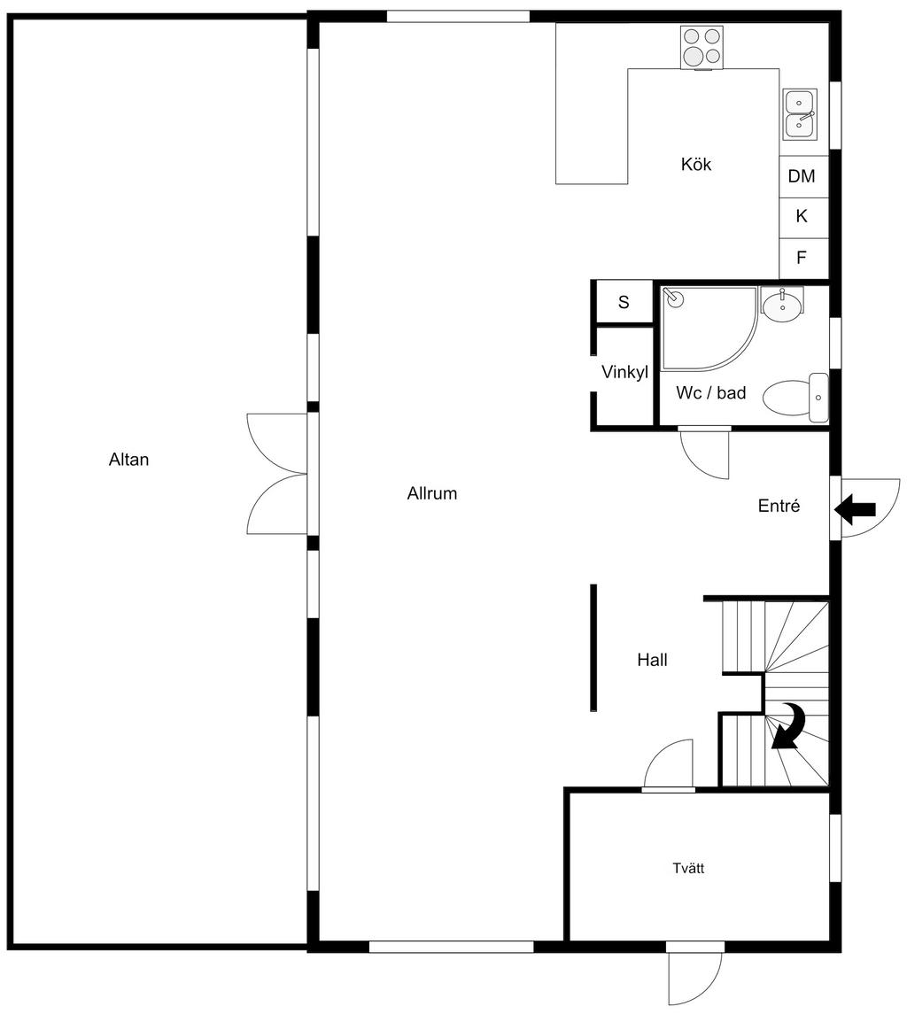 Planlösning entréplan