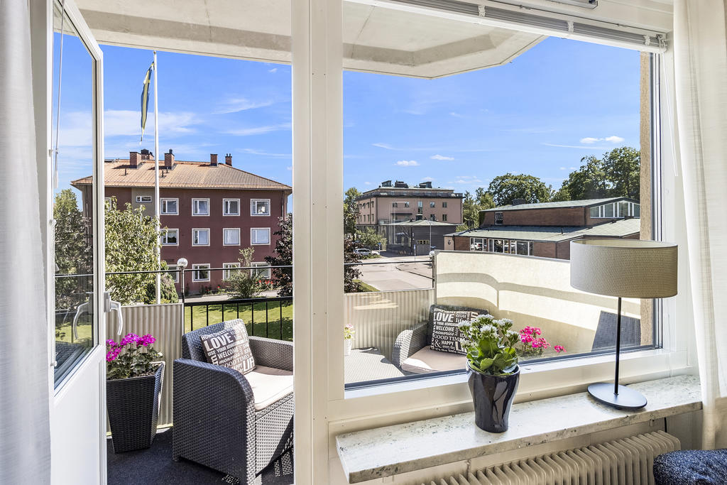 Balkong i soligt läge