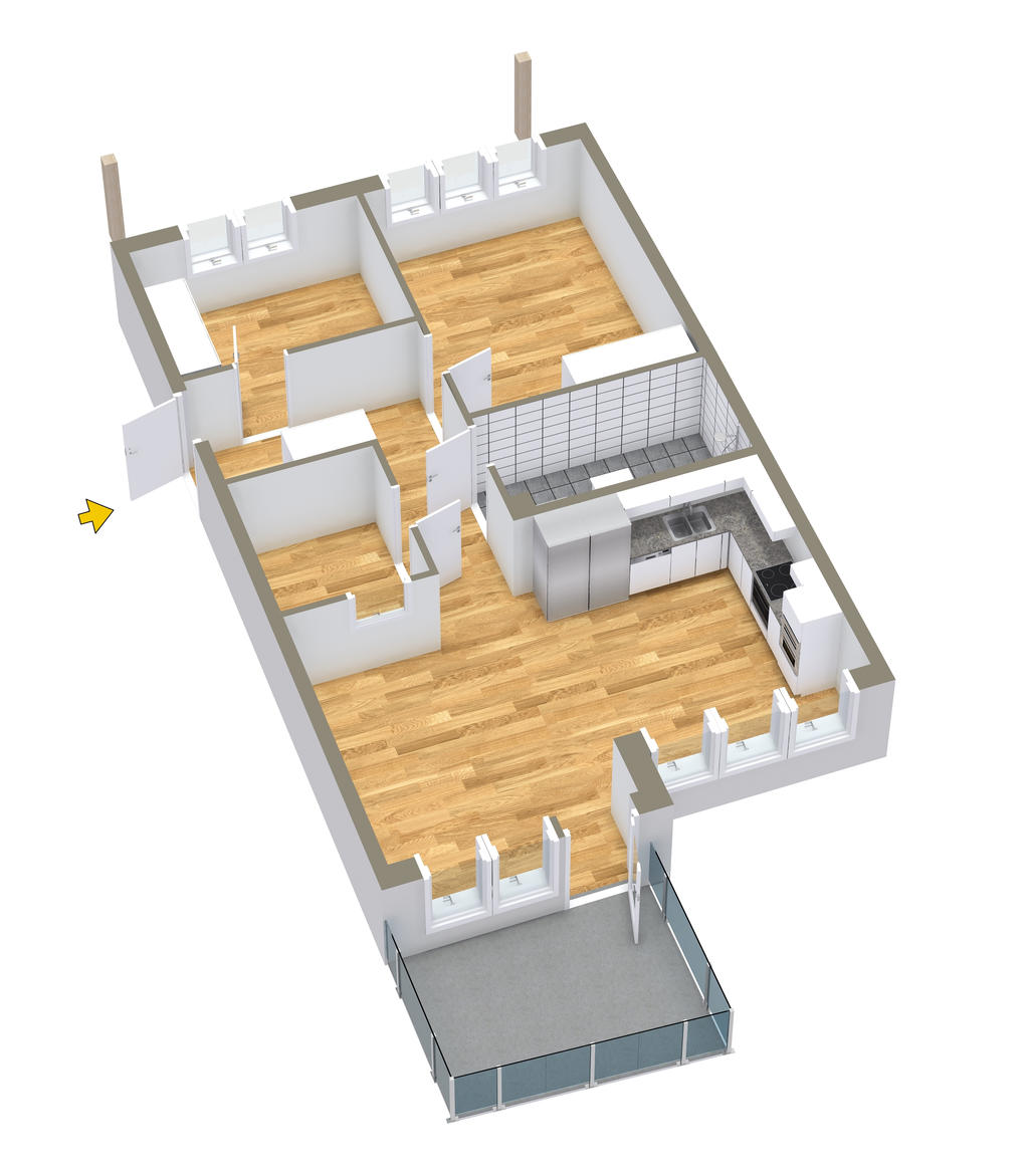 Planlösning 3D