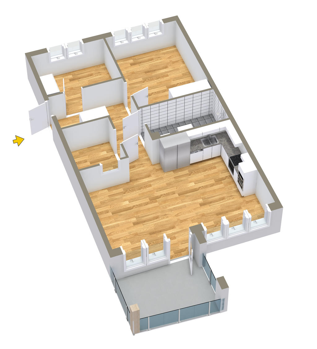 Planlösning 3D