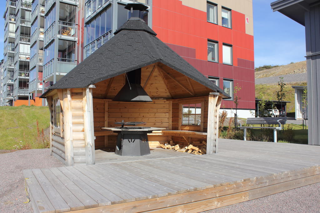 Grillkåta som bokas via taggsystem