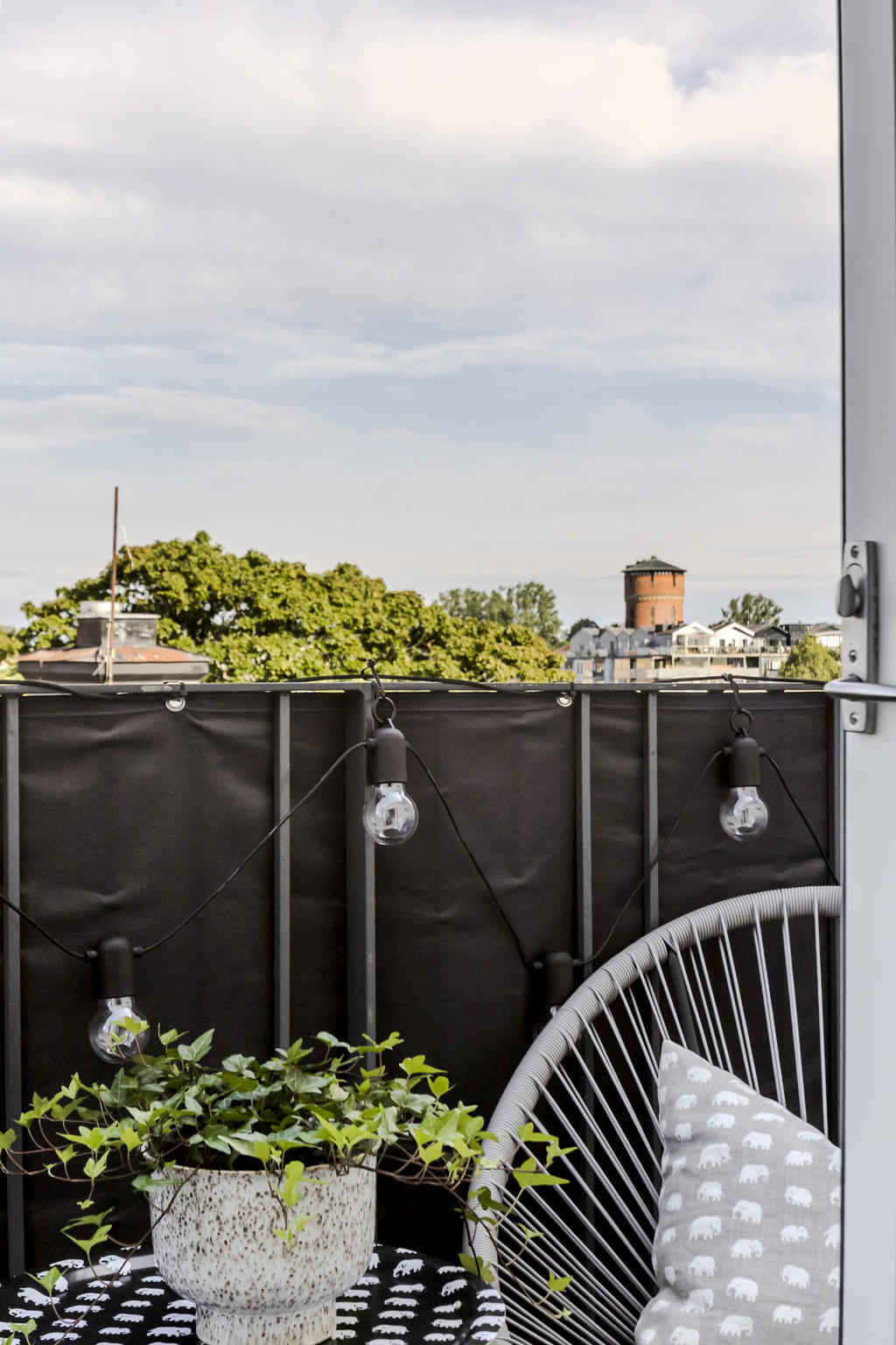 Detaljbild balkong