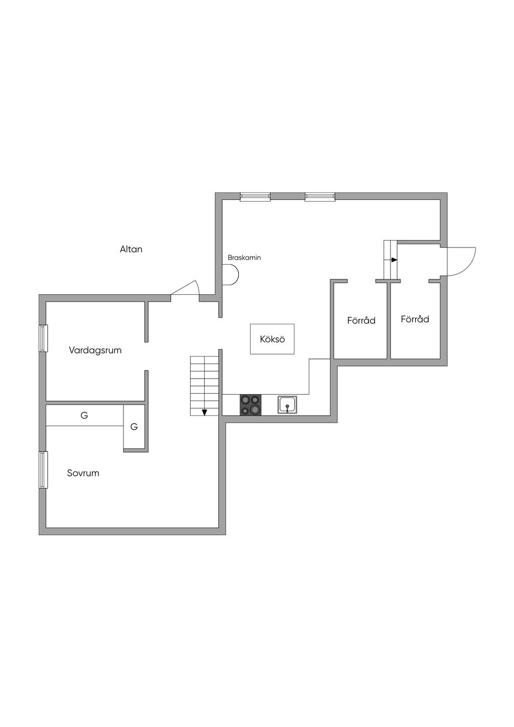 Planritning entréplan