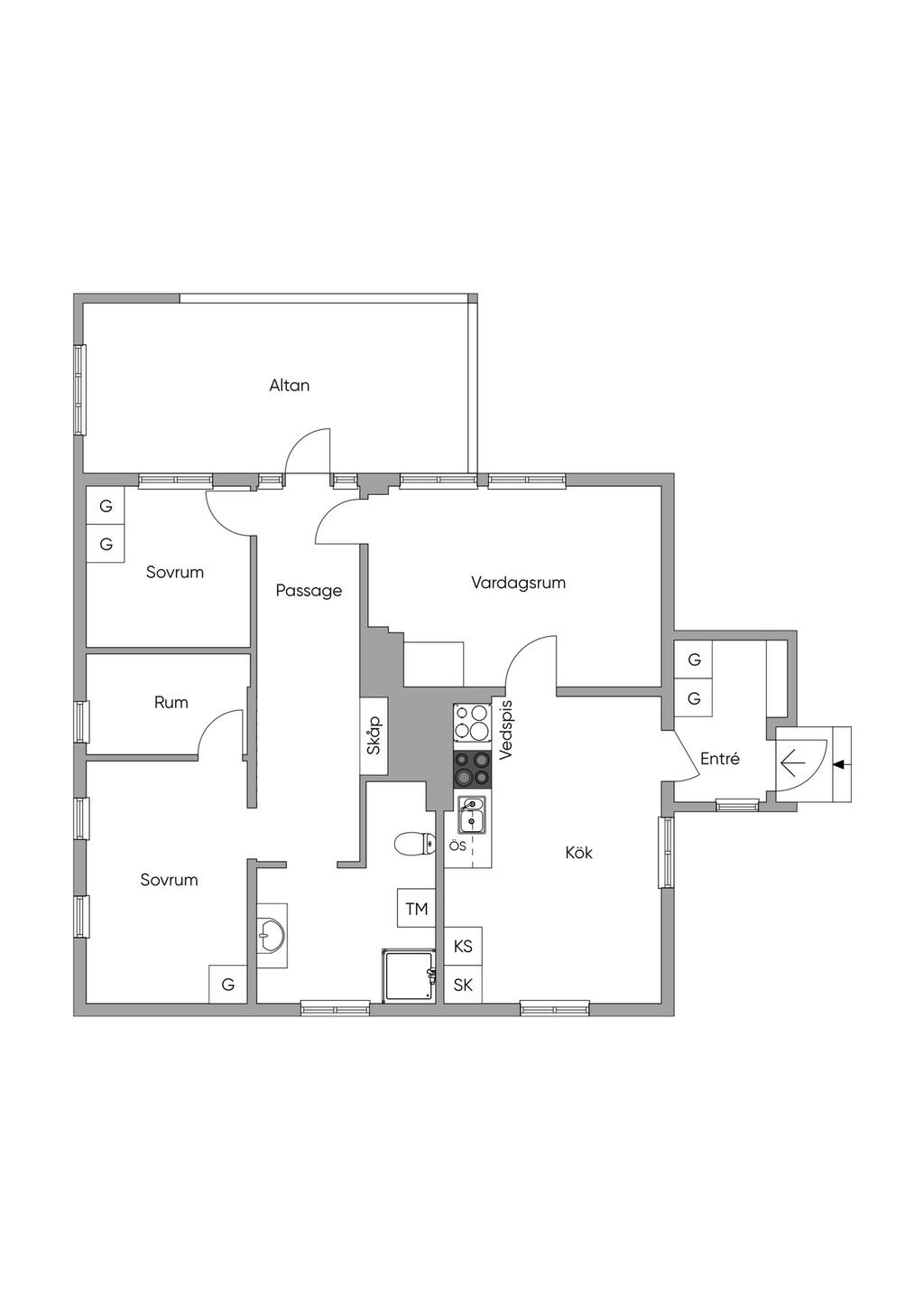 Planlösning lgh 2
