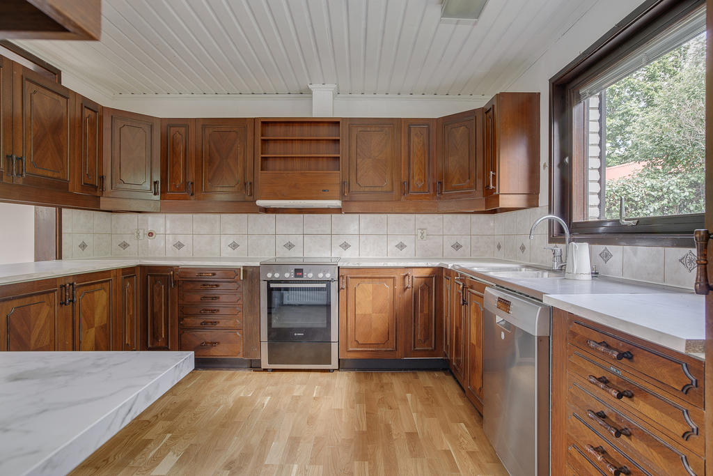 Kök. Bottenplan Hus 1