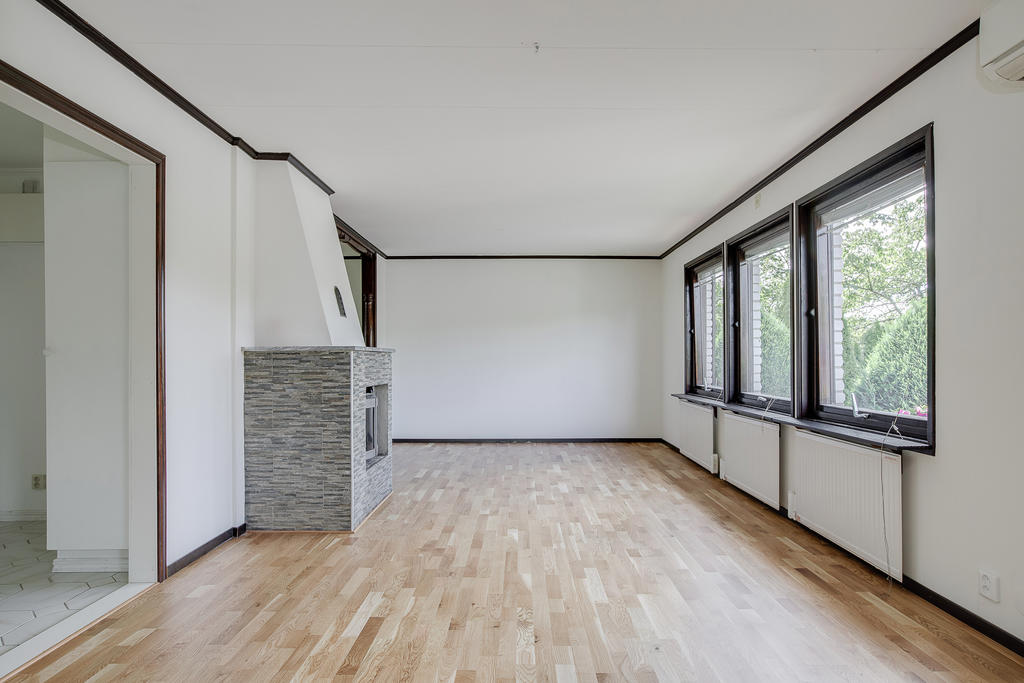 Vardagsrum. Bottenplan Hus 1