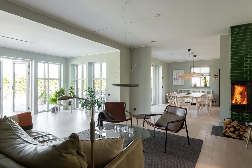 Vardagsrum öppet till matrum