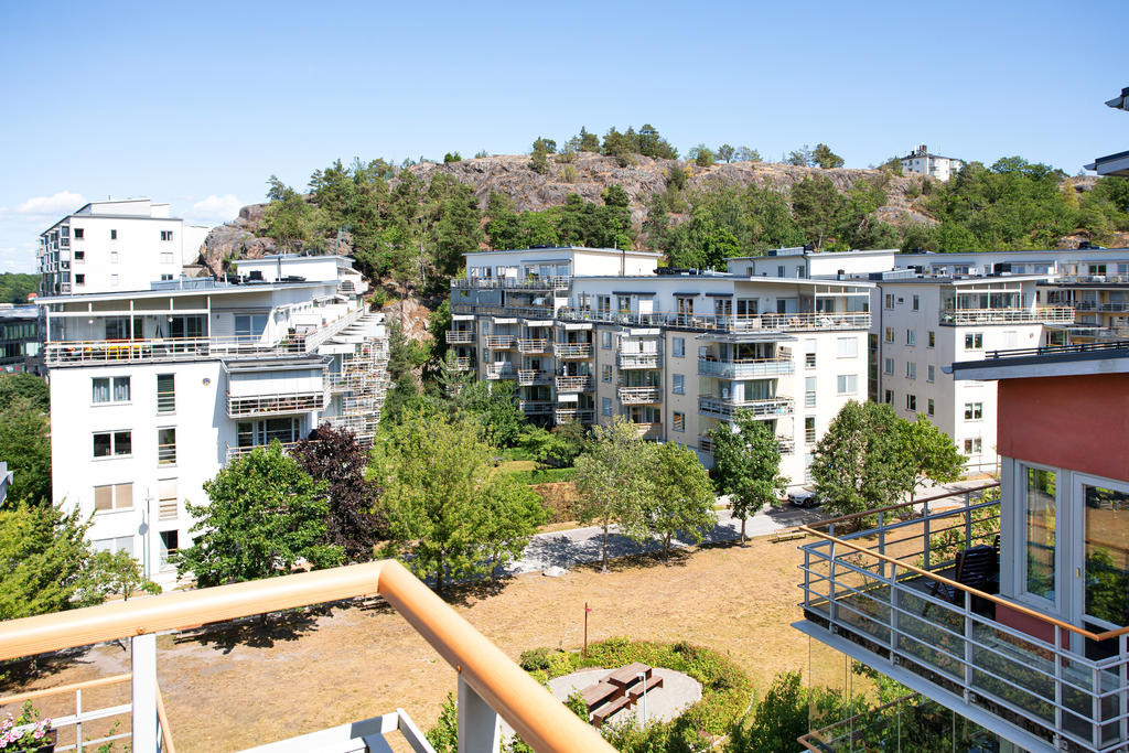 Utsikt från köksbalkongen