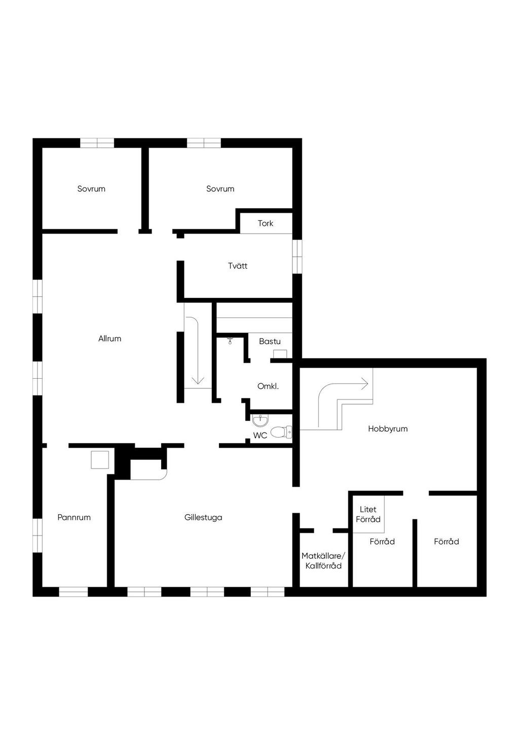 Planritning - Källarplan 