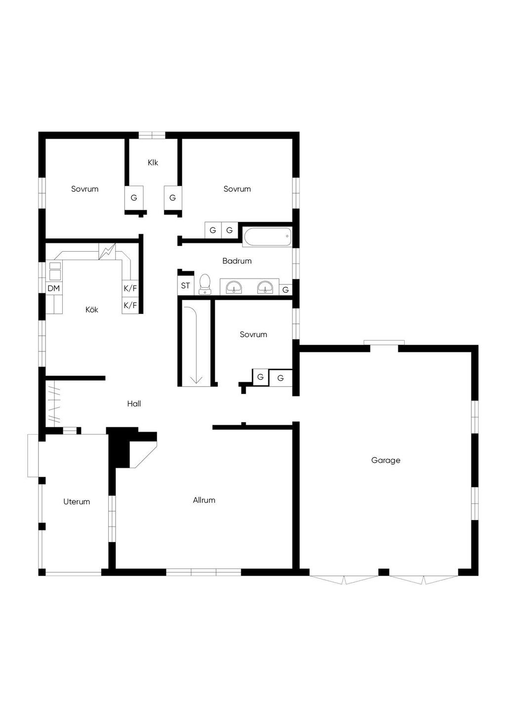 Planritning - Entréplan 