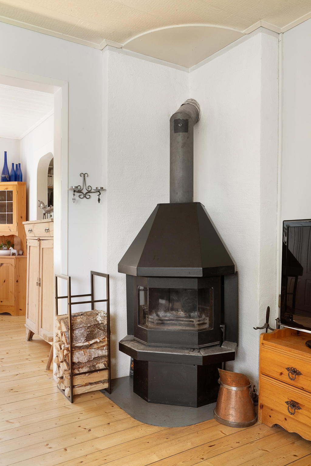 Värmande kamin för ruggiga dagar