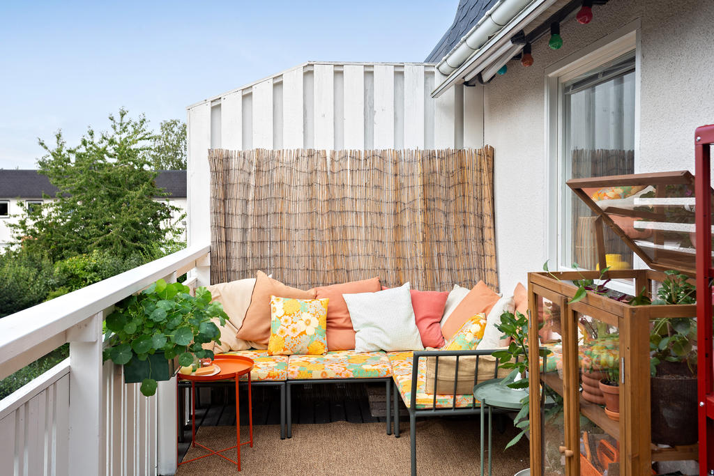 Perfekt plats för den trevlig em solen