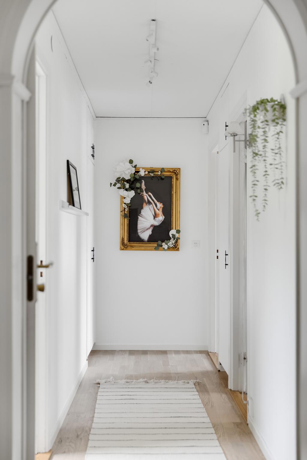 Hall vid sovrumsavdelning