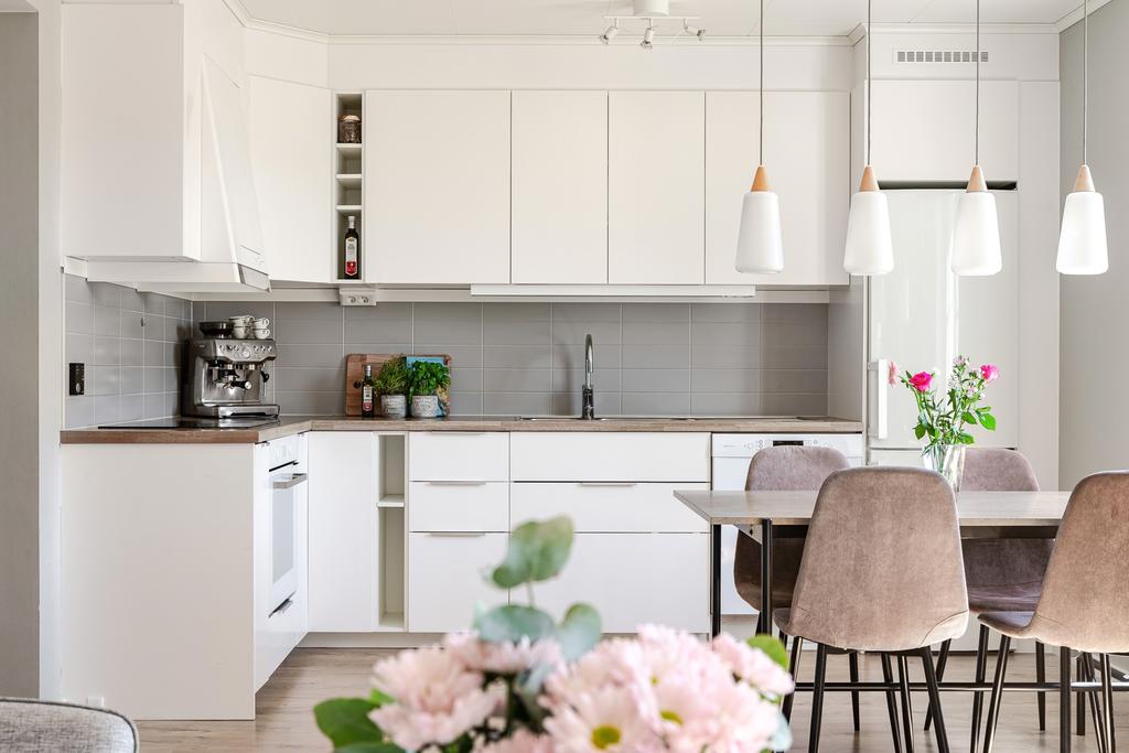 Stilrena färger och materialval