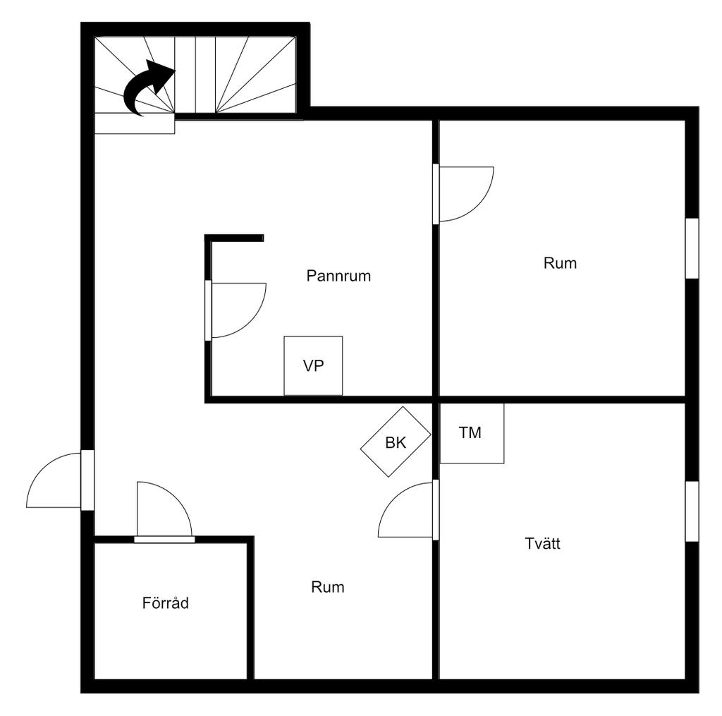 Planlösning källarplan