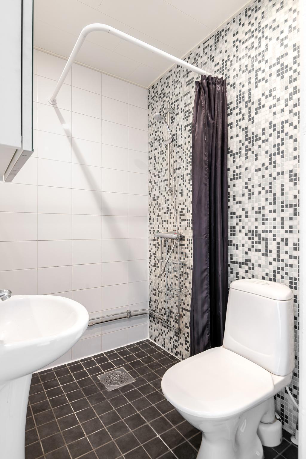 WC med dusch. 