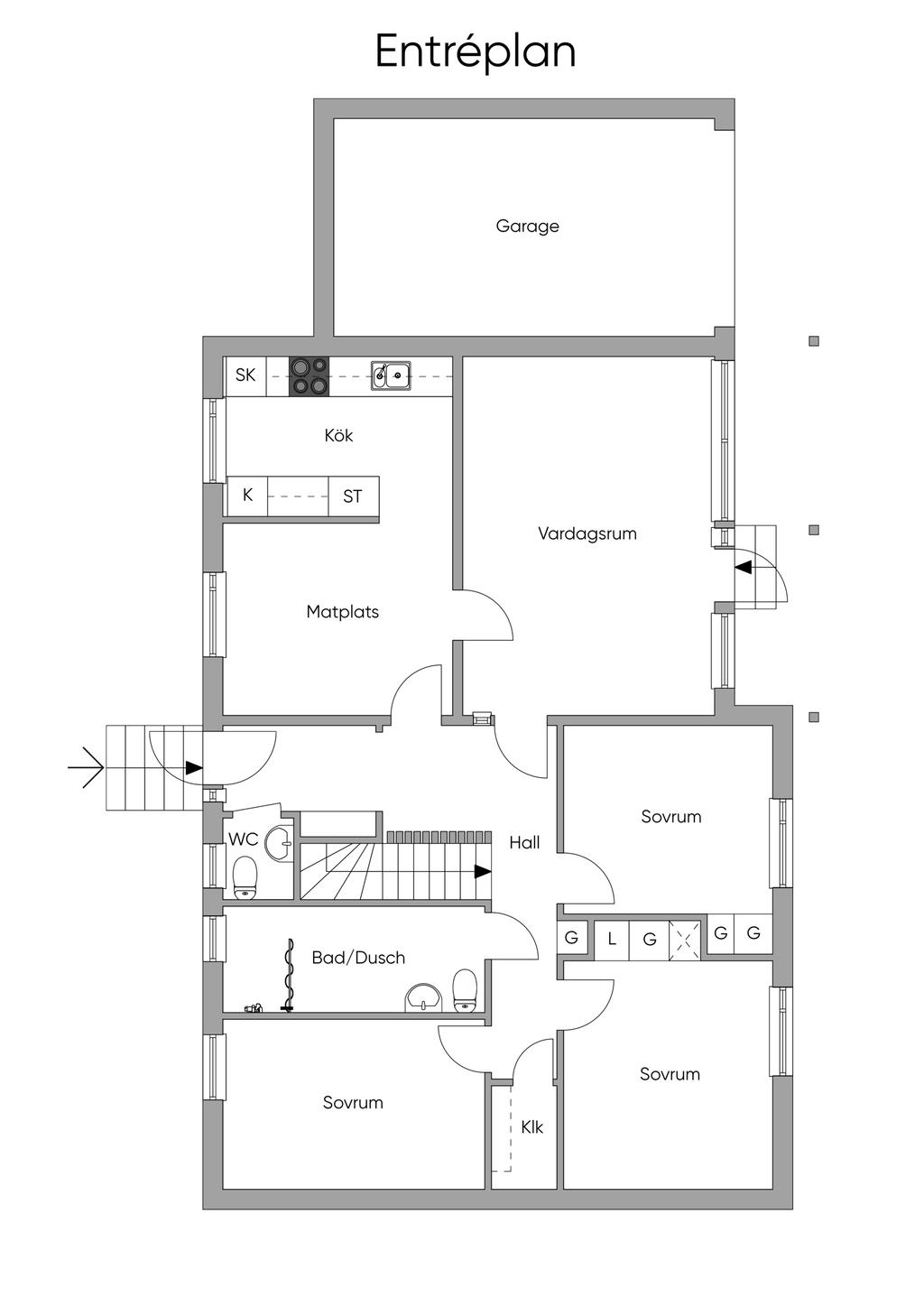Planlösning.