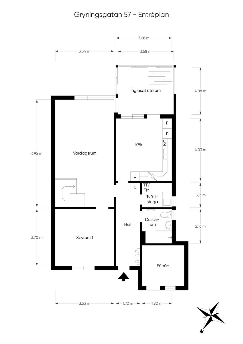 Planritning entréplan