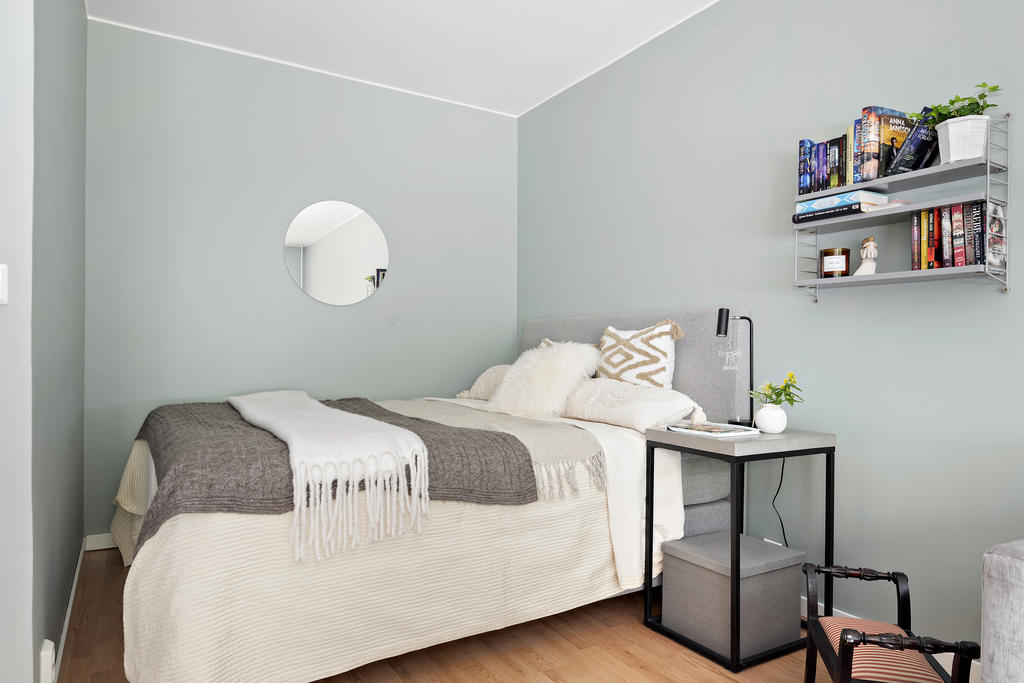 Sovalkoven har plats för dubbelsäng