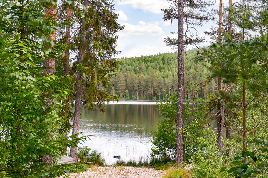 Lite längre bort finns en väg ned till sjön