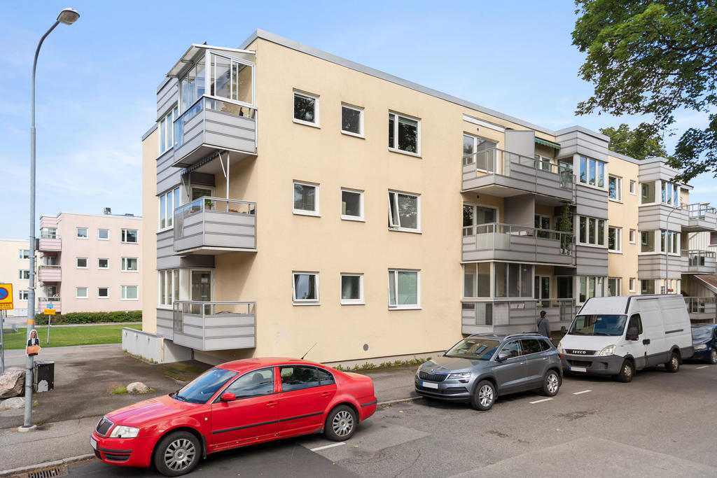Fasadbild ut mot återvändsgata