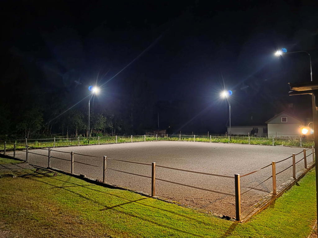 Upplyst paddock