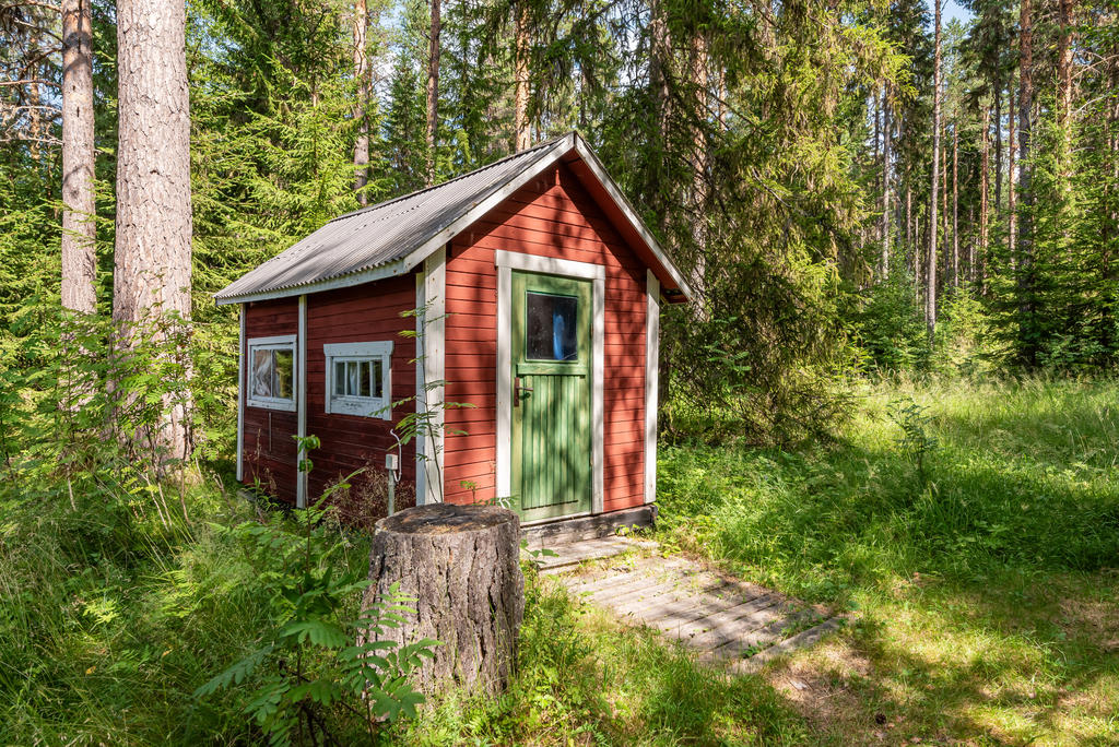 Lekstuga med sovplats