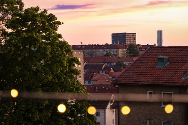 Fantastisk vy från balkongen